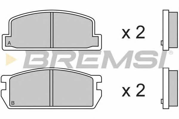 Bremsi BP2298 Brake Pad Set, disc brake BP2298
