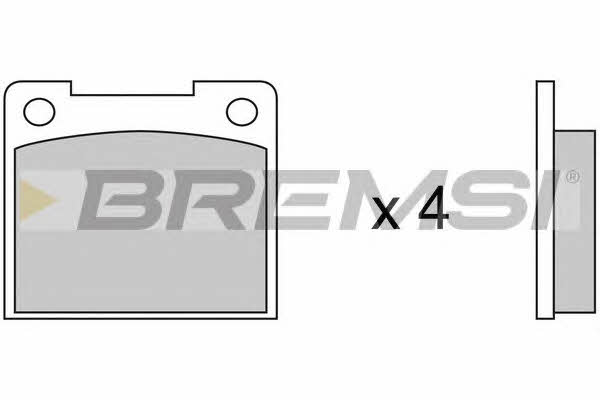 Bremsi BP2390 Brake Pad Set, disc brake BP2390