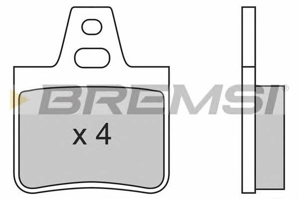 Bremsi BP2455 Brake Pad Set, disc brake BP2455