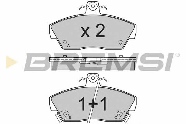 Bremsi BP2484 Brake Pad Set, disc brake BP2484