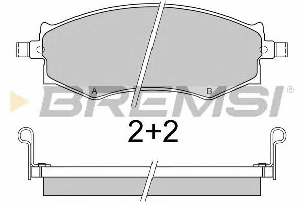 Bremsi BP2572 Brake Pad Set, disc brake BP2572