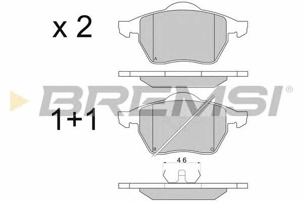 Bremsi BP2679 Brake Pad Set, disc brake BP2679