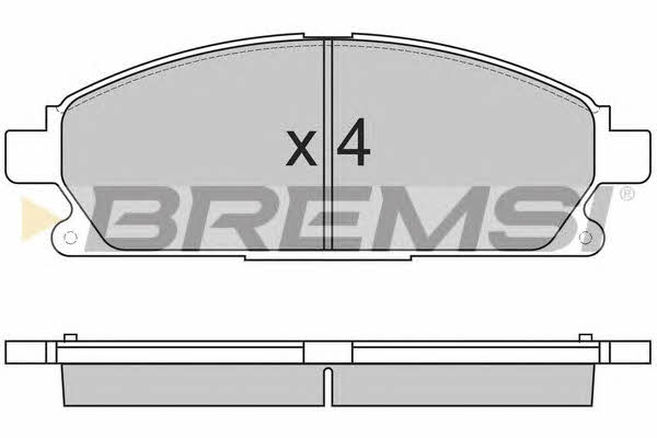 Bremsi BP2857 Brake Pad Set, disc brake BP2857