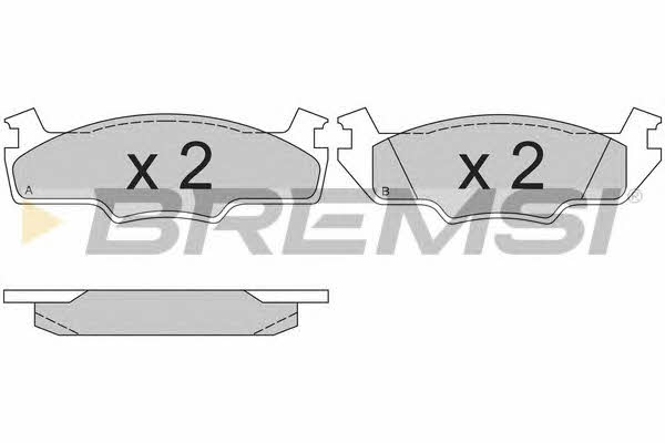 Bremsi BP2166 Brake Pad Set, disc brake BP2166