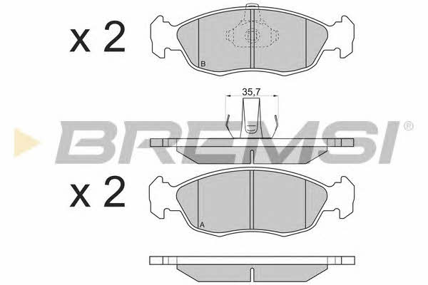 Bremsi BP2853 Brake Pad Set, disc brake BP2853