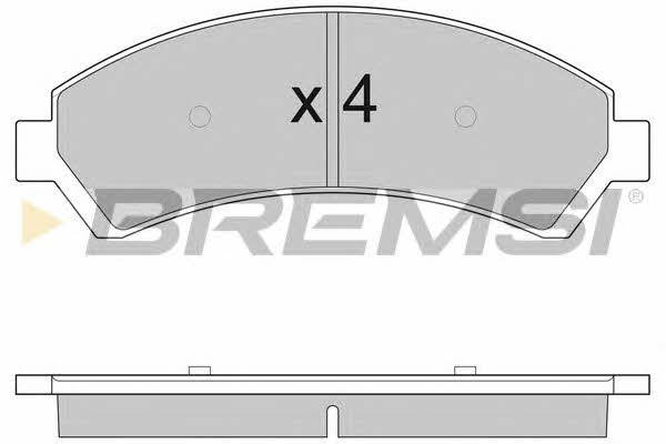 Bremsi BP2920 Brake Pad Set, disc brake BP2920