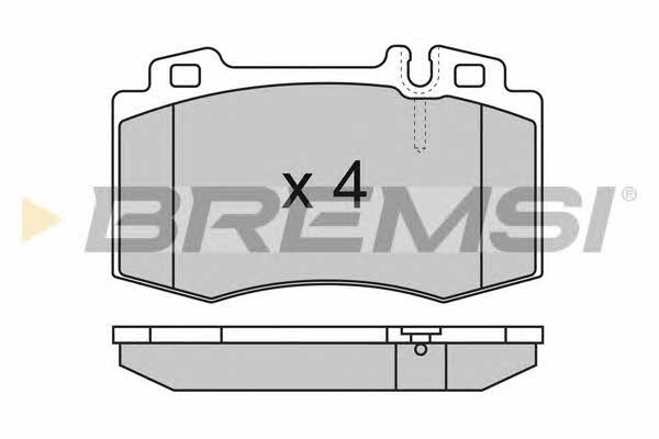 Bremsi BP2986 Brake Pad Set, disc brake BP2986