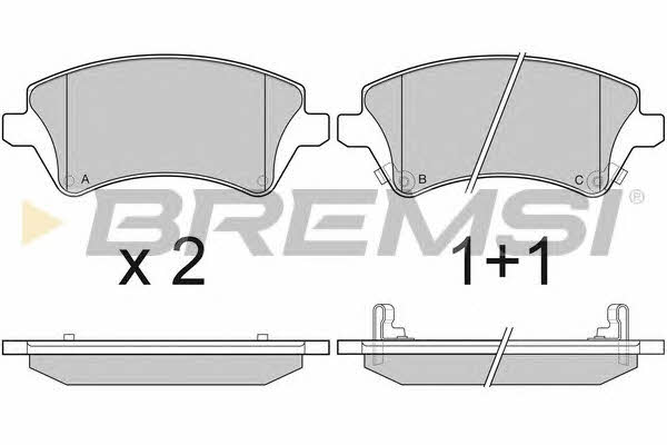 Bremsi BP3030 Brake Pad Set, disc brake BP3030