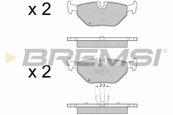 Bremsi BP3051 Brake Pad Set, disc brake BP3051