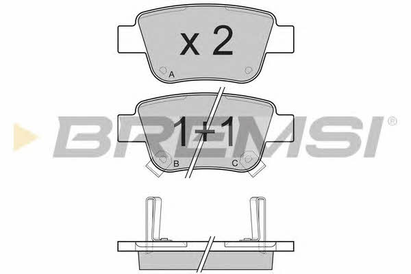 Bremsi BP3112 Brake Pad Set, disc brake BP3112