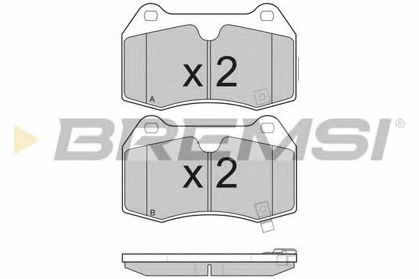 Bremsi BP3165 Brake Pad Set, disc brake BP3165