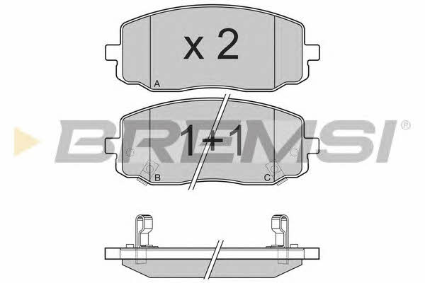 Bremsi BP3204 Brake Pad Set, disc brake BP3204