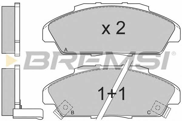 Bremsi BP2519 Brake Pad Set, disc brake BP2519