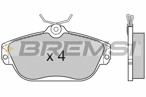 Bremsi BP2582 Brake Pad Set, disc brake BP2582