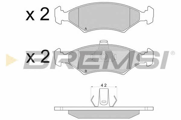 Bremsi BP2675 Brake Pad Set, disc brake BP2675
