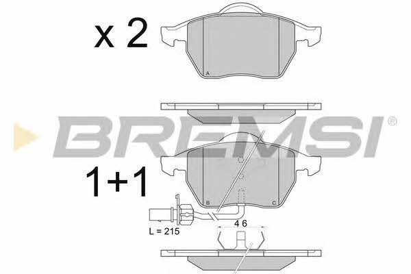 Bremsi BP2816 Brake Pad Set, disc brake BP2816