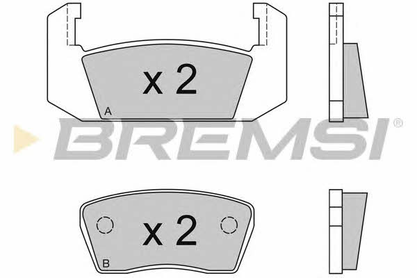 Bremsi BP2051 Brake Pad Set, disc brake BP2051