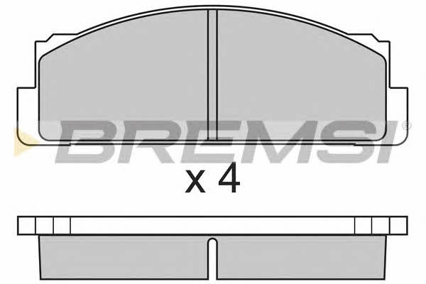 Bremsi BP2004 Brake Pad Set, disc brake BP2004