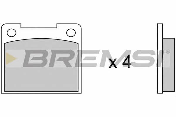 Bremsi BP2019 Brake Pad Set, disc brake BP2019
