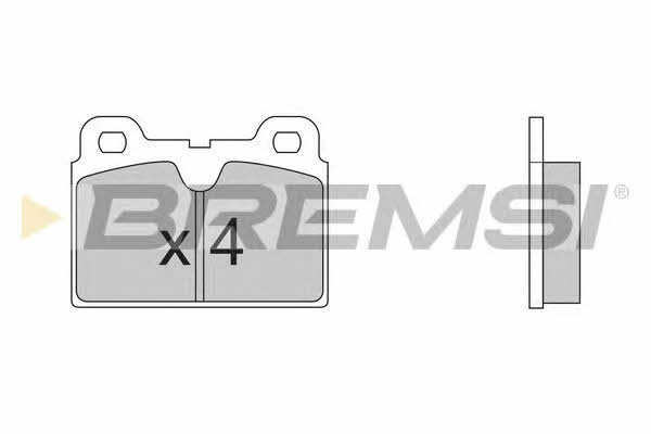 Bremsi BP2202 Brake Pad Set, disc brake BP2202