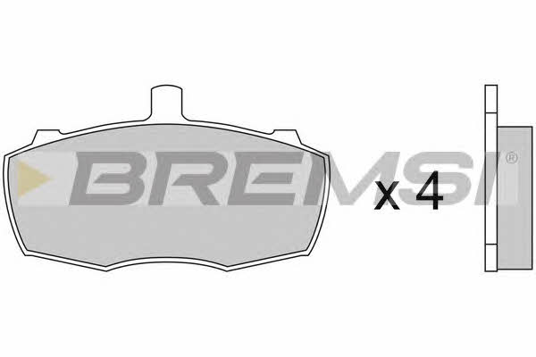 Bremsi BP2252 Brake Pad Set, disc brake BP2252