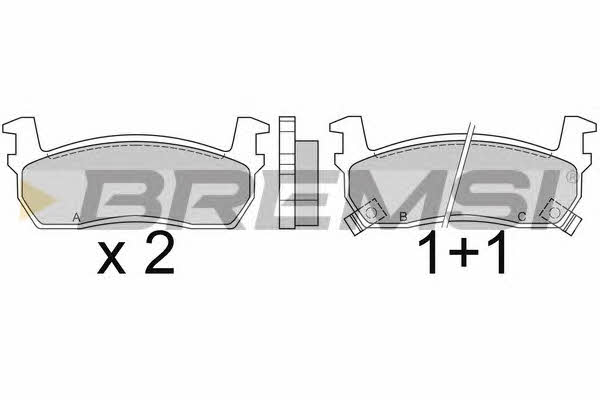 Bremsi BP2348 Brake Pad Set, disc brake BP2348