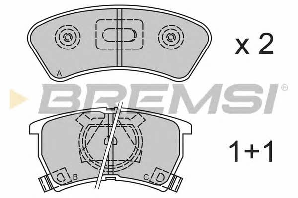 Bremsi BP2352 Brake Pad Set, disc brake BP2352