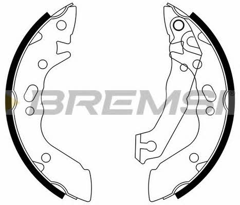 Bremsi GF0736 Brake shoe set GF0736