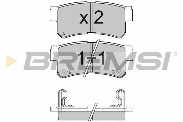 Bremsi BP3043 Brake Pad Set, disc brake BP3043