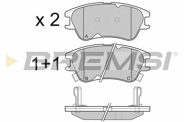 Bremsi BP3138 Brake Pad Set, disc brake BP3138