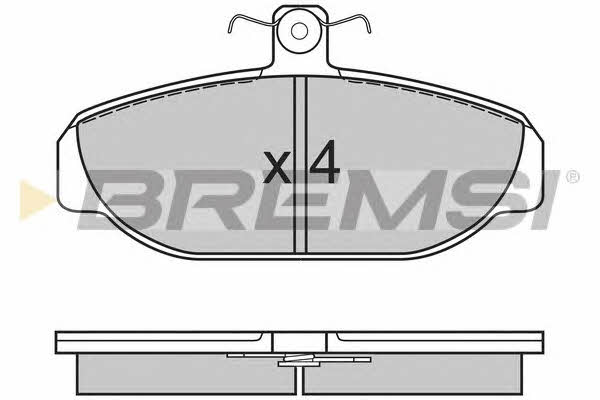 Bremsi BP2616 Brake Pad Set, disc brake BP2616
