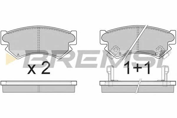 Bremsi BP2534 Brake Pad Set, disc brake BP2534