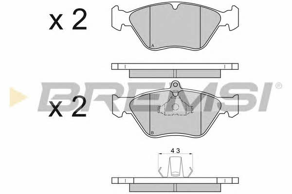 Bremsi BP2585 Brake Pad Set, disc brake BP2585