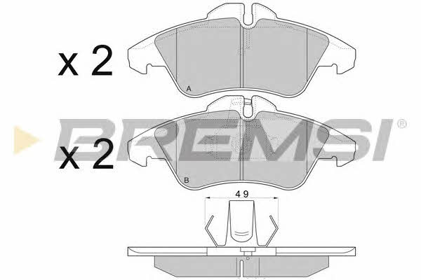 Bremsi BP2687 Brake Pad Set, disc brake BP2687