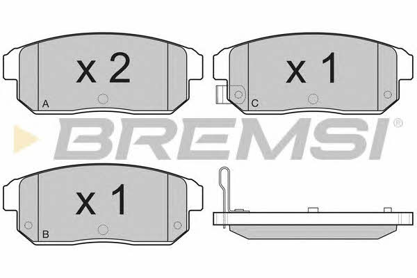 Bremsi BP3184 Brake Pad Set, disc brake BP3184