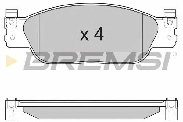 Bremsi BP3224 Brake Pad Set, disc brake BP3224