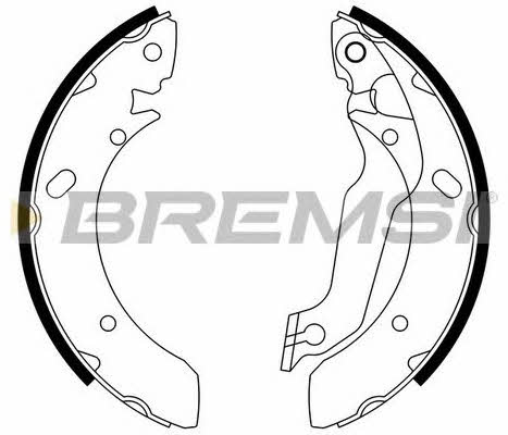 Bremsi GF0733 Brake shoe set GF0733