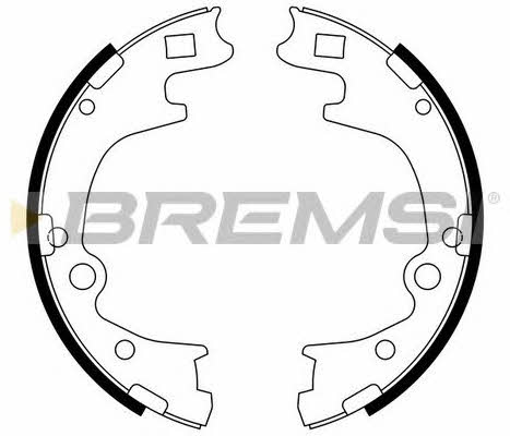 Bremsi GF0728 Parking brake shoes GF0728
