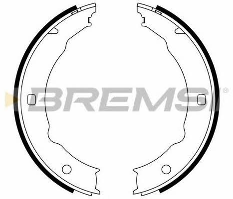 Bremsi GF0387 Parking brake shoes GF0387