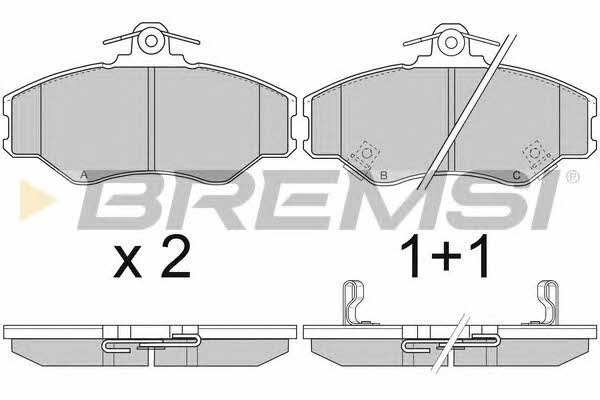 Bremsi BP2708 Brake Pad Set, disc brake BP2708