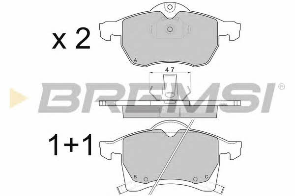 Bremsi BP2811 Brake Pad Set, disc brake BP2811