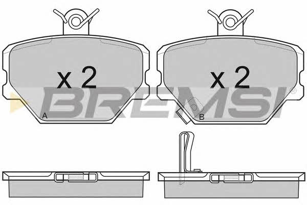 Bremsi BP2881 Brake Pad Set, disc brake BP2881