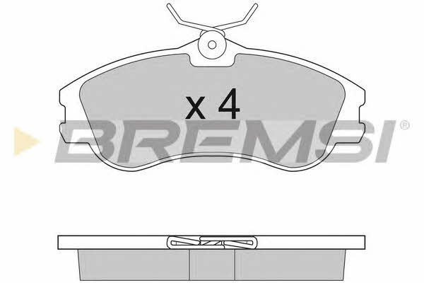 Bremsi BP2921 Brake Pad Set, disc brake BP2921