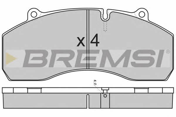 Bremsi BP7309 Brake Pad Set, disc brake BP7309