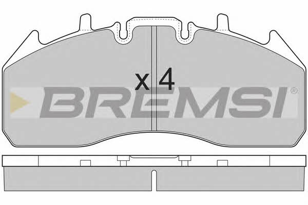 Bremsi BP7326 Brake Pad Set, disc brake BP7326