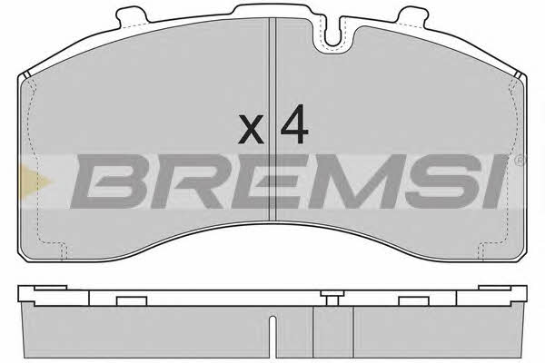 Bremsi BP7330 Brake Pad Set, disc brake BP7330