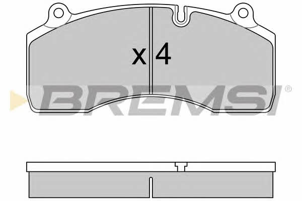 Bremsi BP7333 Brake Pad Set, disc brake BP7333