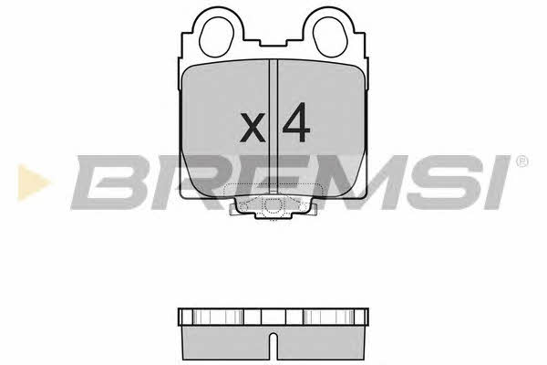 Bremsi BP2962 Brake Pad Set, disc brake BP2962