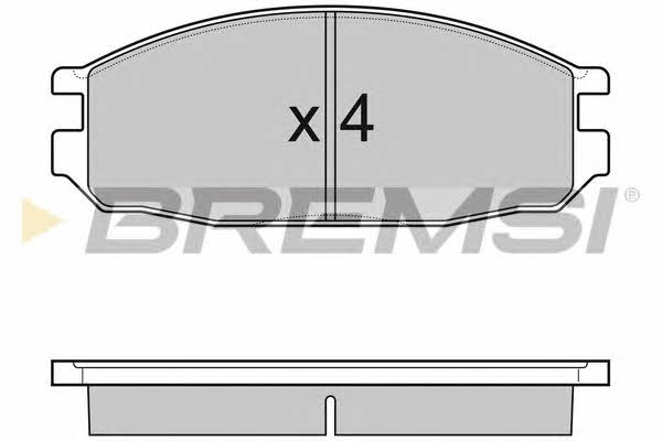 Bremsi BP3069 Brake Pad Set, disc brake BP3069