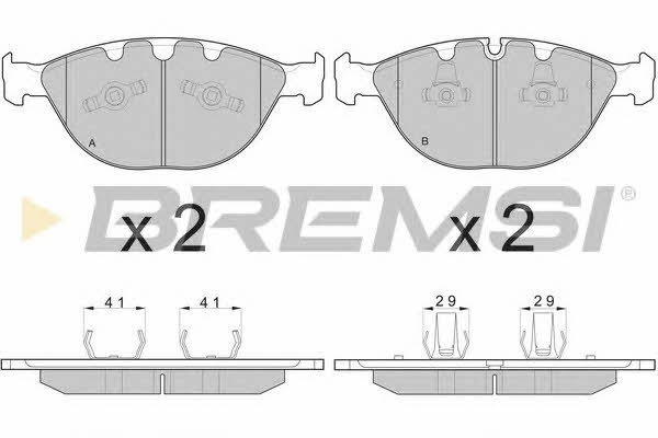 Bremsi BP3095 Brake Pad Set, disc brake BP3095